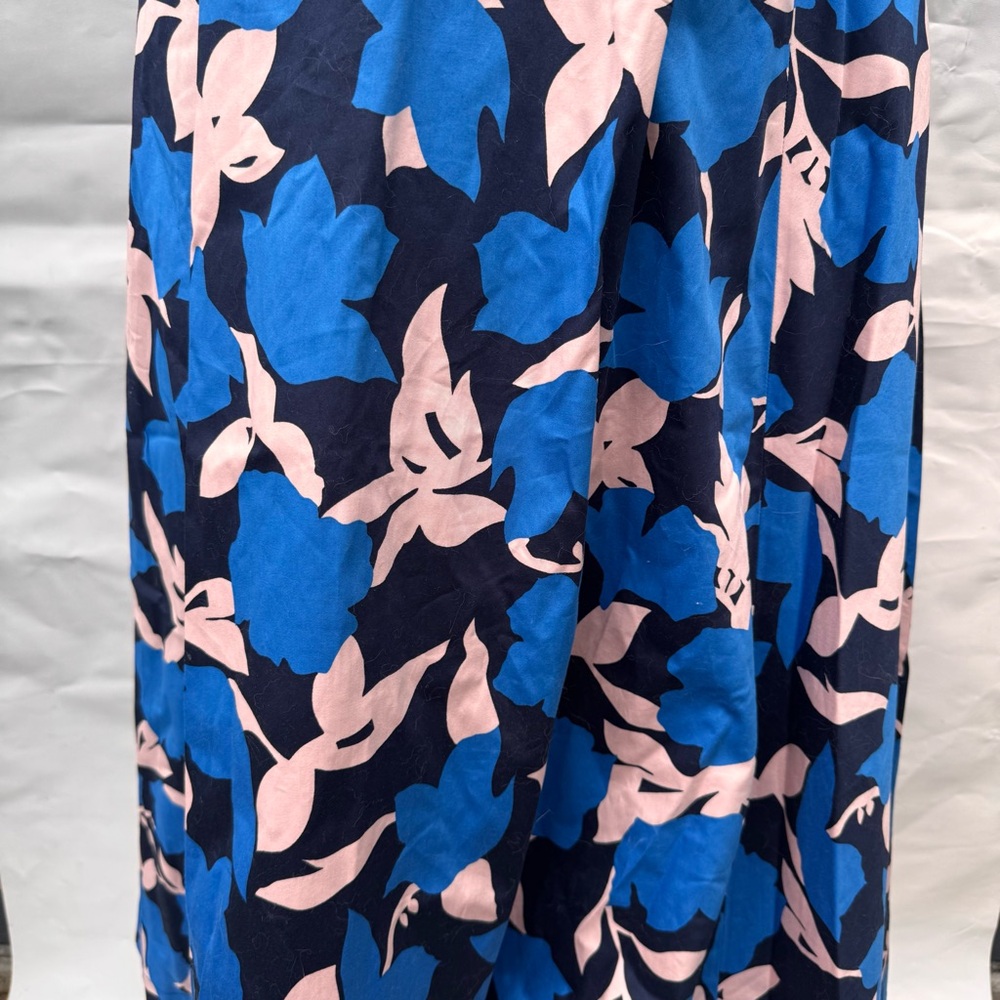Boden // blue, pink floral print belted midi skirt size 6 jun2 - Picture 7 of 10